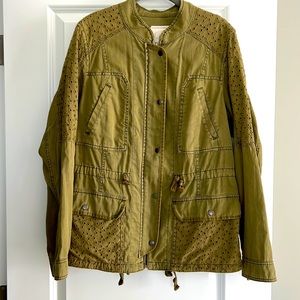 Anthropologie Hei Hei Cargo Jacket size L.